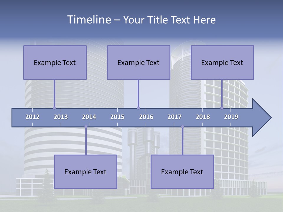 Tall Exterior Window PowerPoint Template