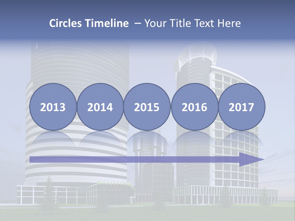 Tall Exterior Window PowerPoint Template
