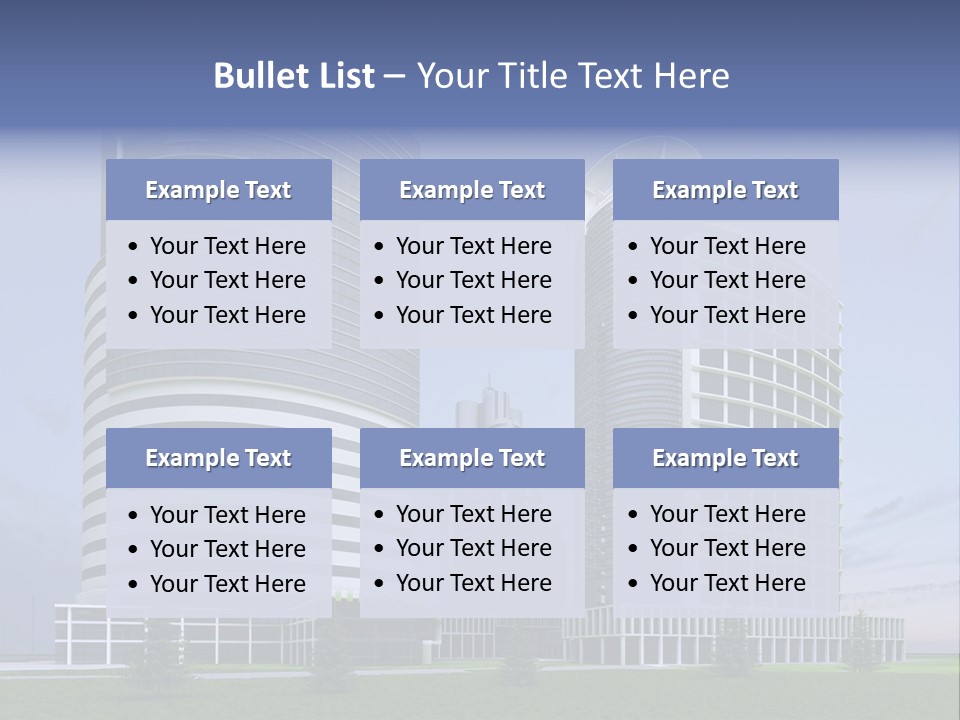 Tall Exterior Window PowerPoint Template