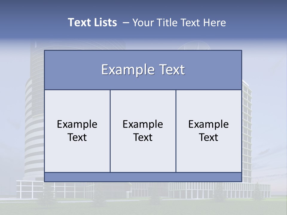 Tall Exterior Window PowerPoint Template