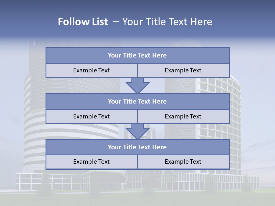 Tall Exterior Window PowerPoint Template