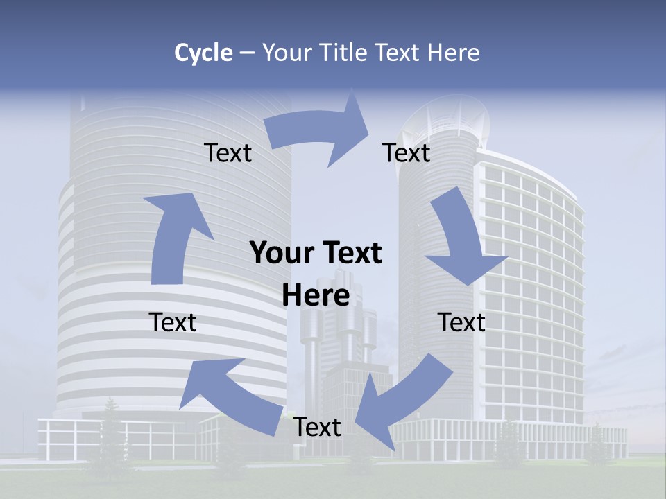Tall Exterior Window PowerPoint Template