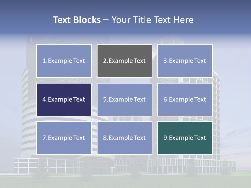 Tall Exterior Window PowerPoint Template