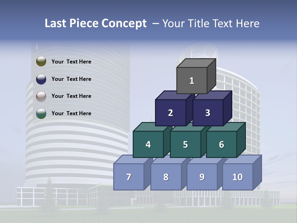 Tall Exterior Window PowerPoint Template