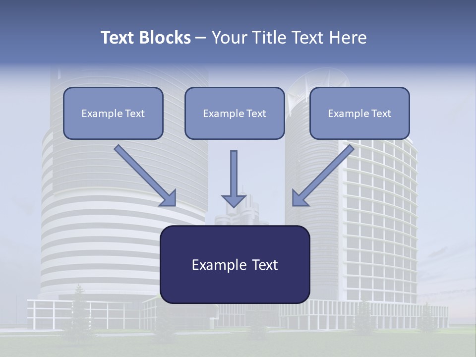 Tall Exterior Window PowerPoint Template