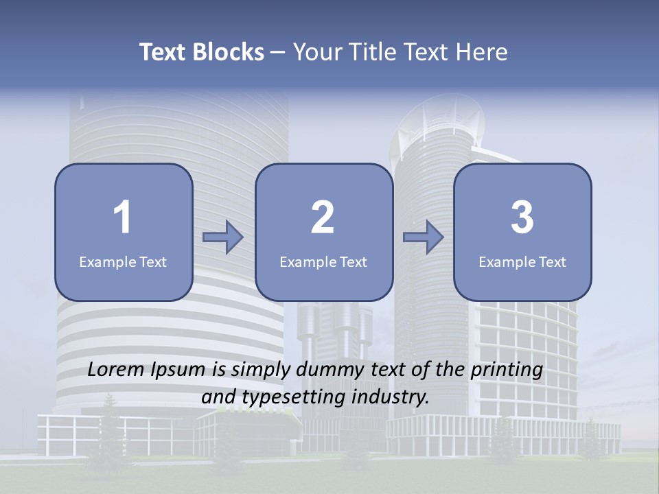 Tall Exterior Window PowerPoint Template