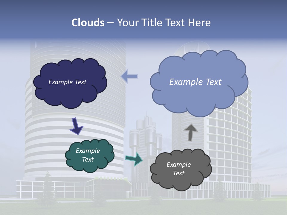 Tall Exterior Window PowerPoint Template
