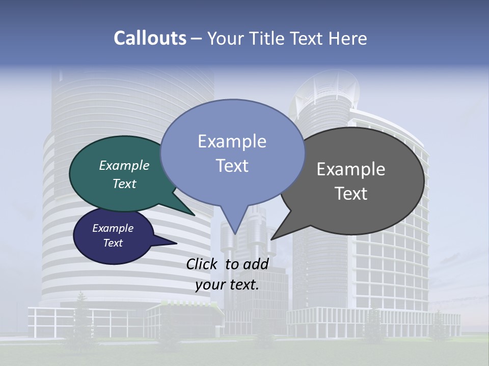 Tall Exterior Window PowerPoint Template