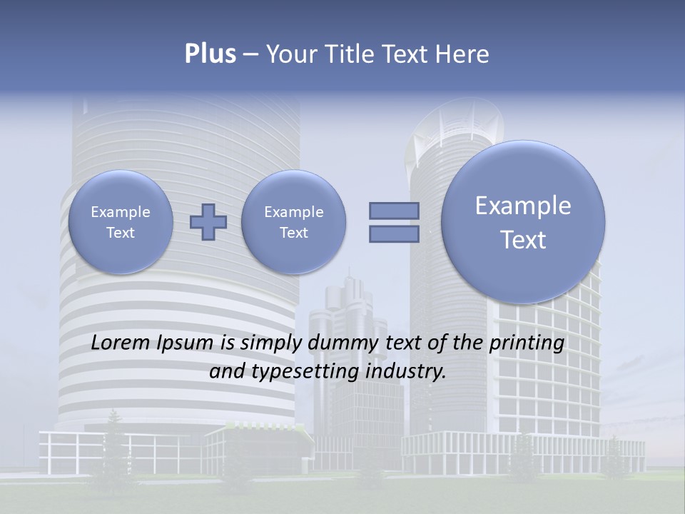 Tall Exterior Window PowerPoint Template