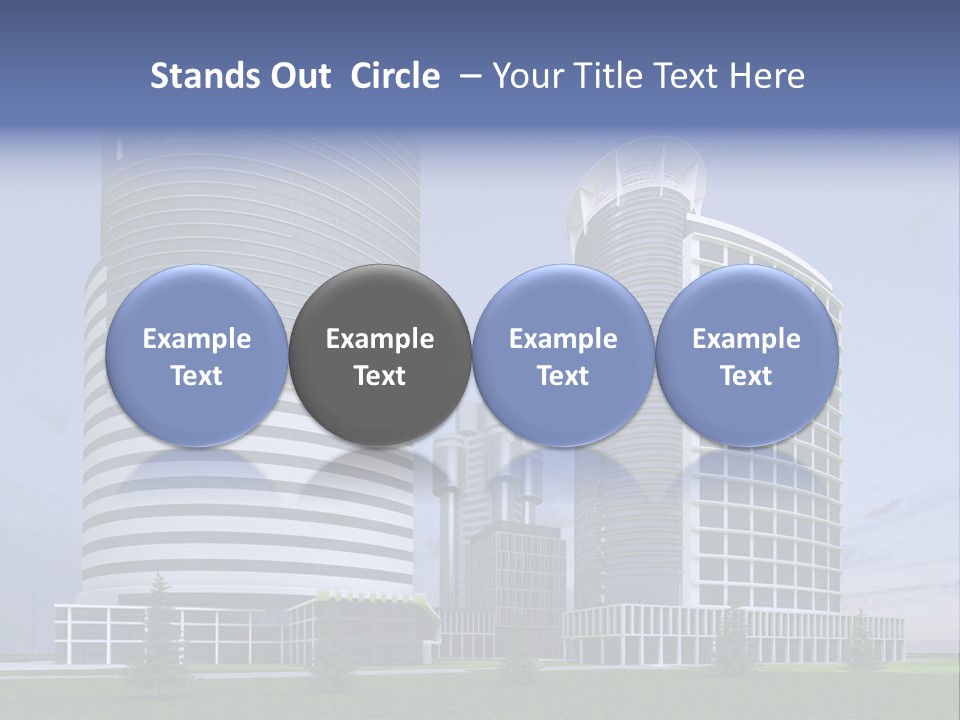 Tall Exterior Window PowerPoint Template