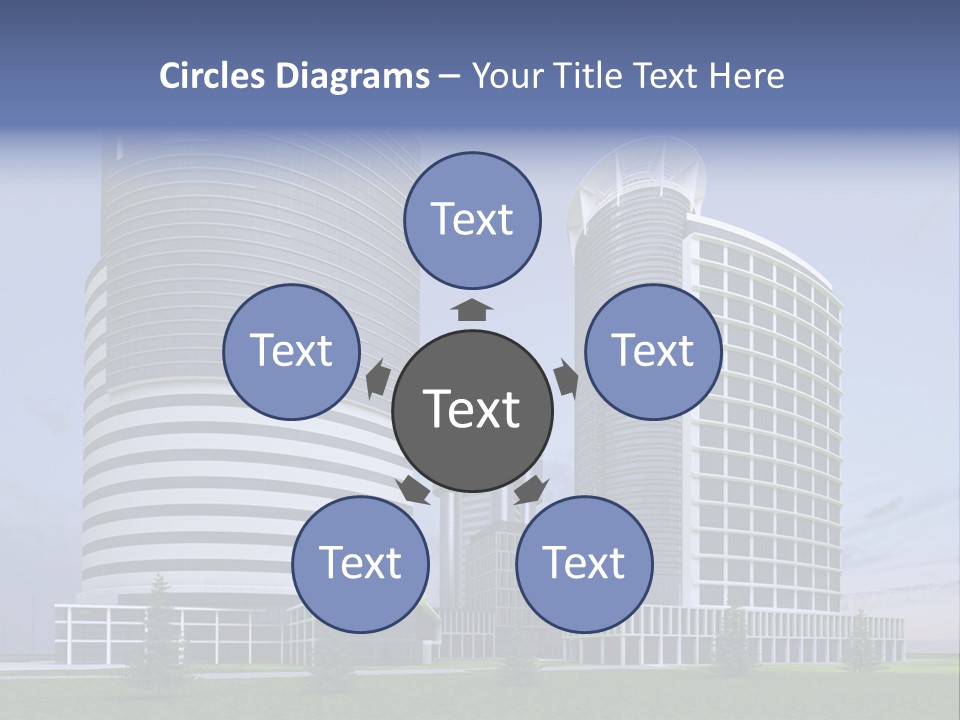 Tall Exterior Window PowerPoint Template