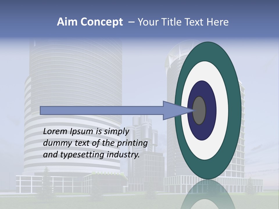 Tall Exterior Window PowerPoint Template