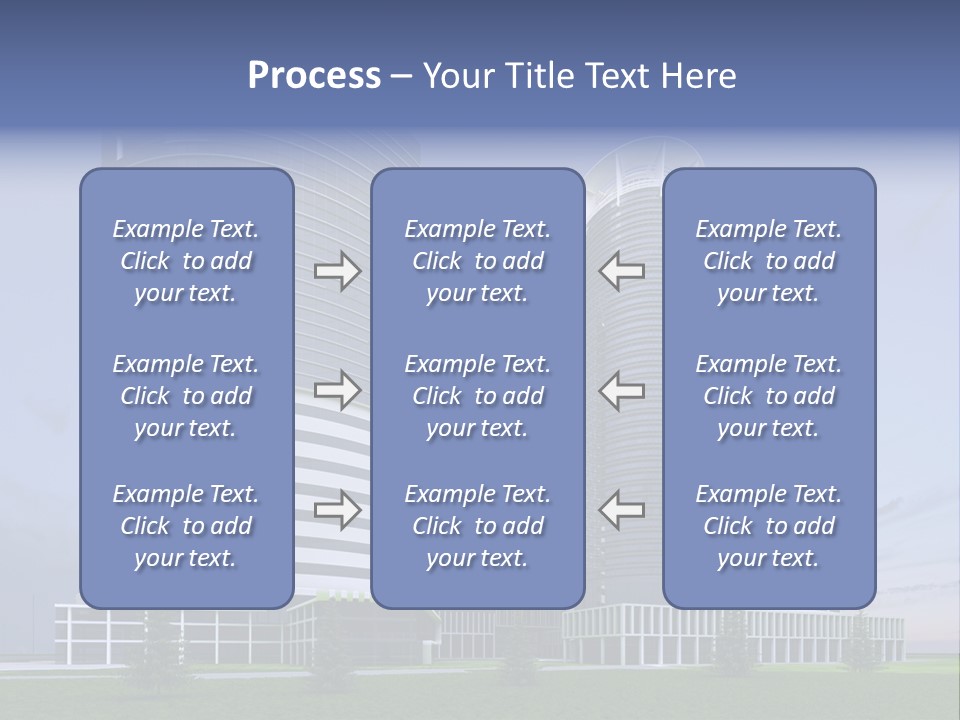 Tall Exterior Window PowerPoint Template