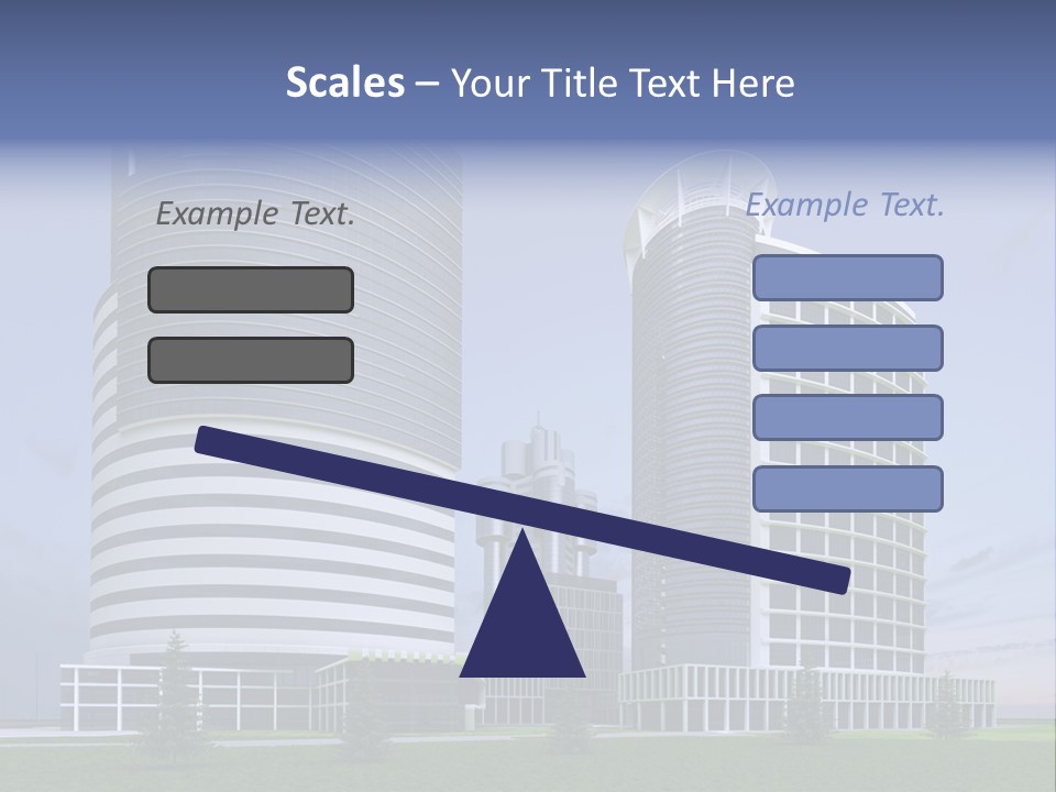 Tall Exterior Window PowerPoint Template