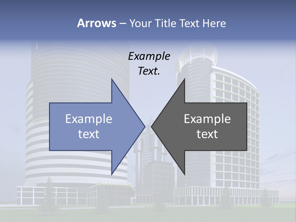Tall Exterior Window PowerPoint Template