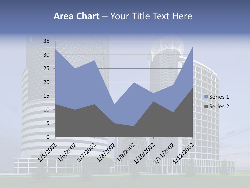 Tall Exterior Window PowerPoint Template