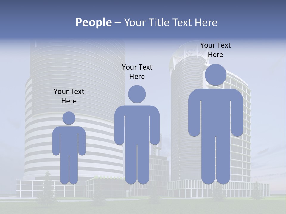 Tall Exterior Window PowerPoint Template