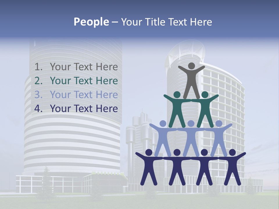 Tall Exterior Window PowerPoint Template