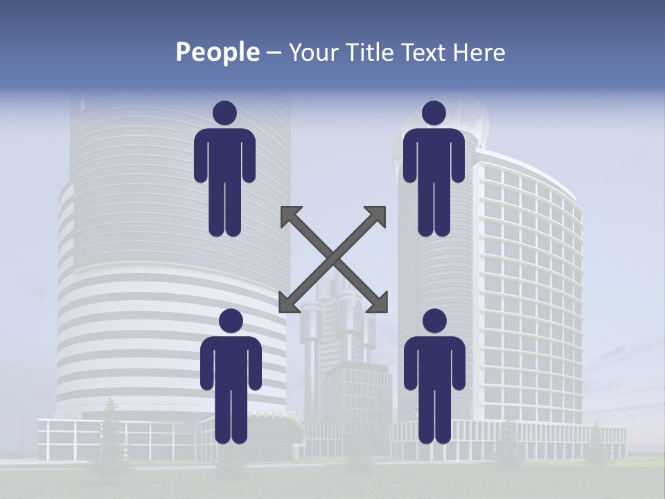 Tall Exterior Window PowerPoint Template