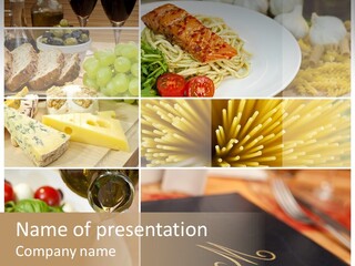 Colourful Italy Menu PowerPoint Template