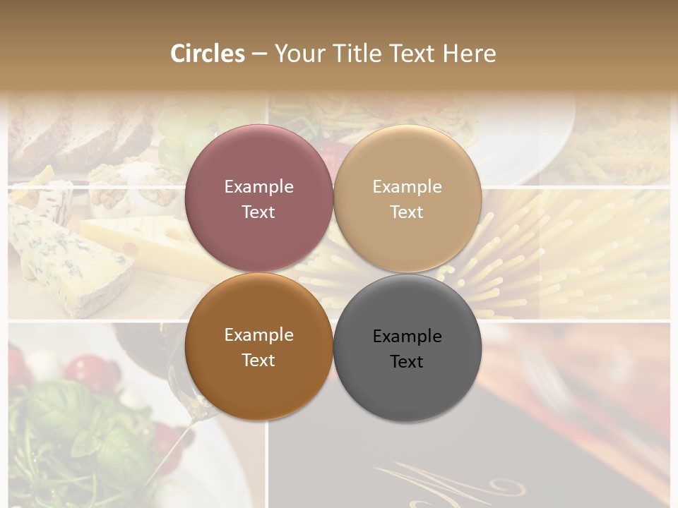 Colourful Italy Menu PowerPoint Template