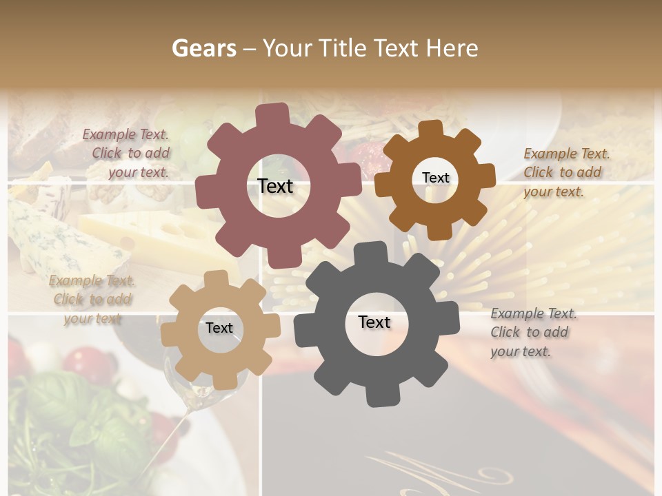 Colourful Italy Menu PowerPoint Template