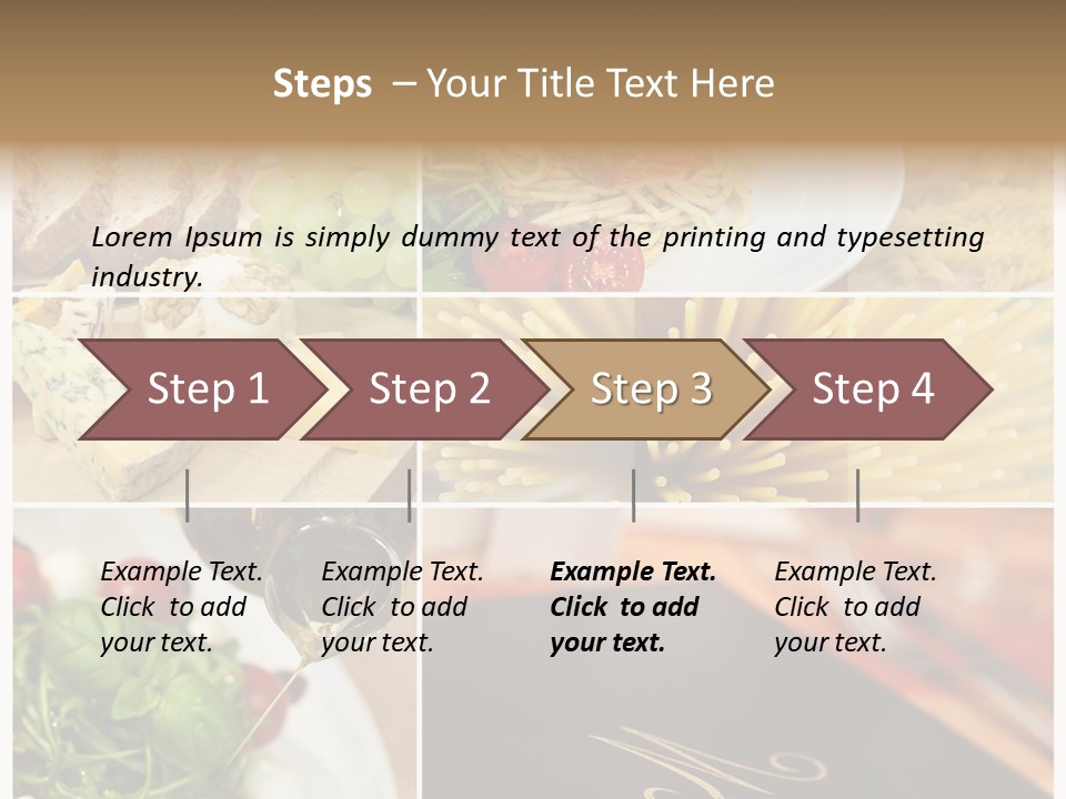 Colourful Italy Menu PowerPoint Template
