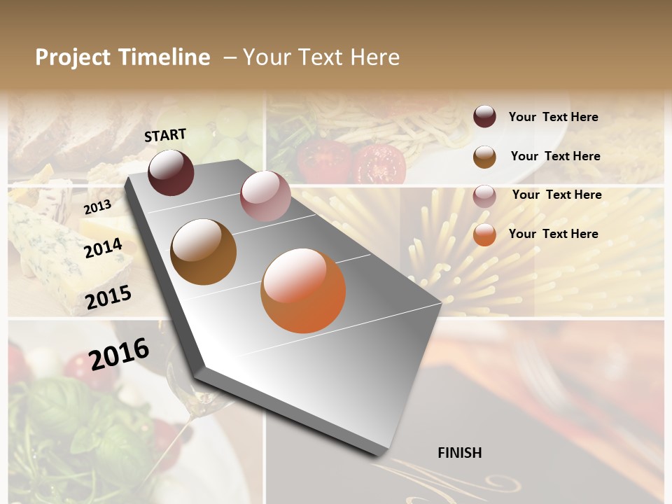Colourful Italy Menu PowerPoint Template