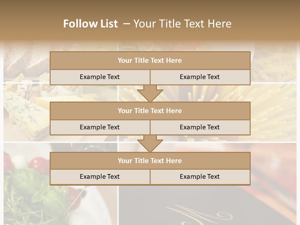 Colourful Italy Menu PowerPoint Template