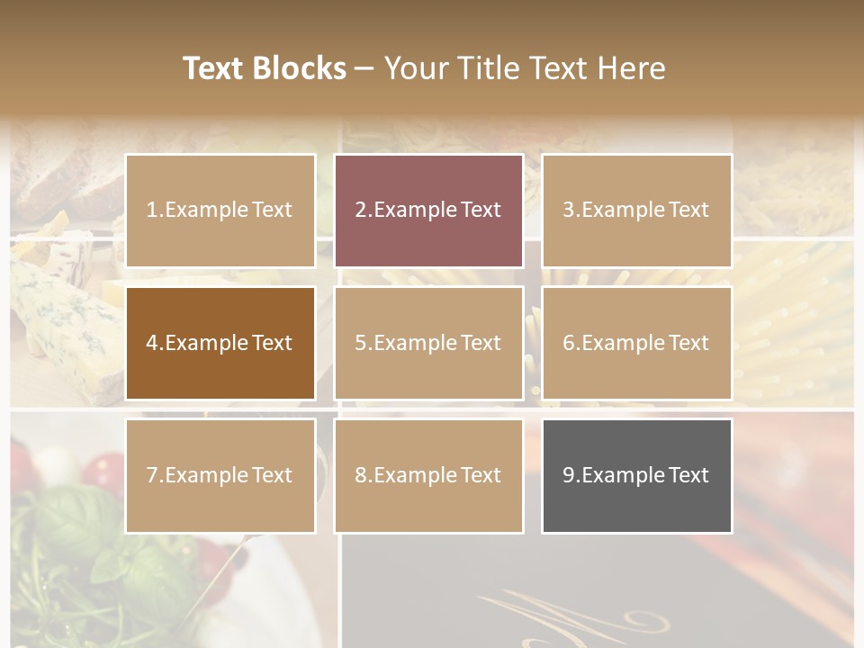 Colourful Italy Menu PowerPoint Template