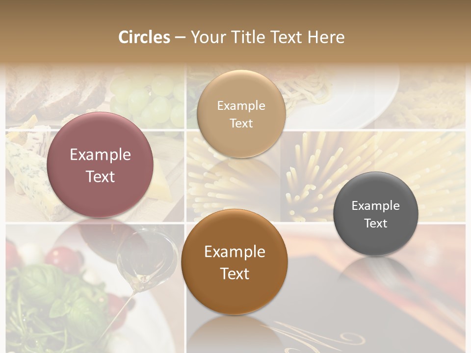 Colourful Italy Menu PowerPoint Template