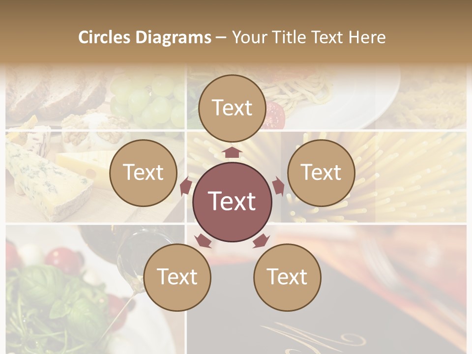 Colourful Italy Menu PowerPoint Template