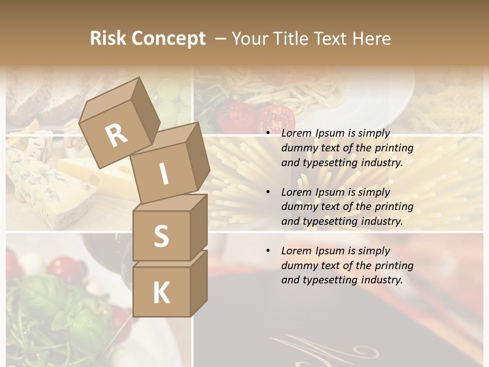 Colourful Italy Menu PowerPoint Template