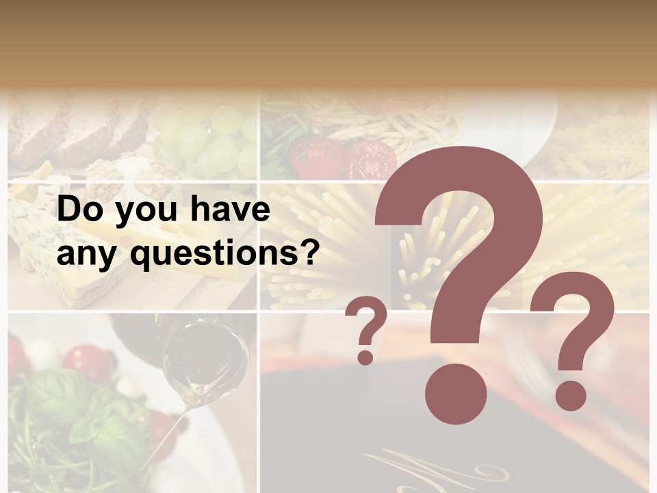 Colourful Italy Menu PowerPoint Template