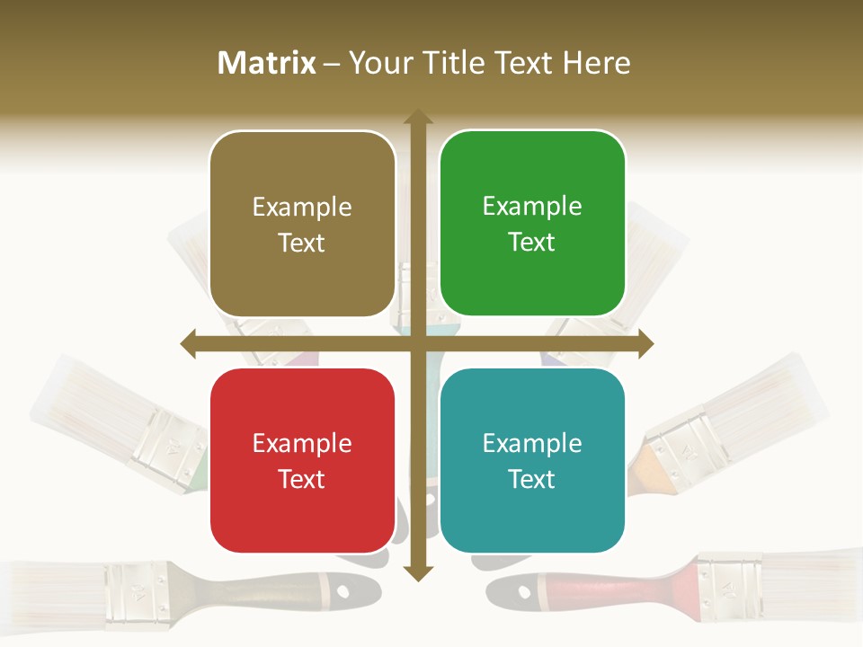Draw Paintbrush Multicolored PowerPoint Template