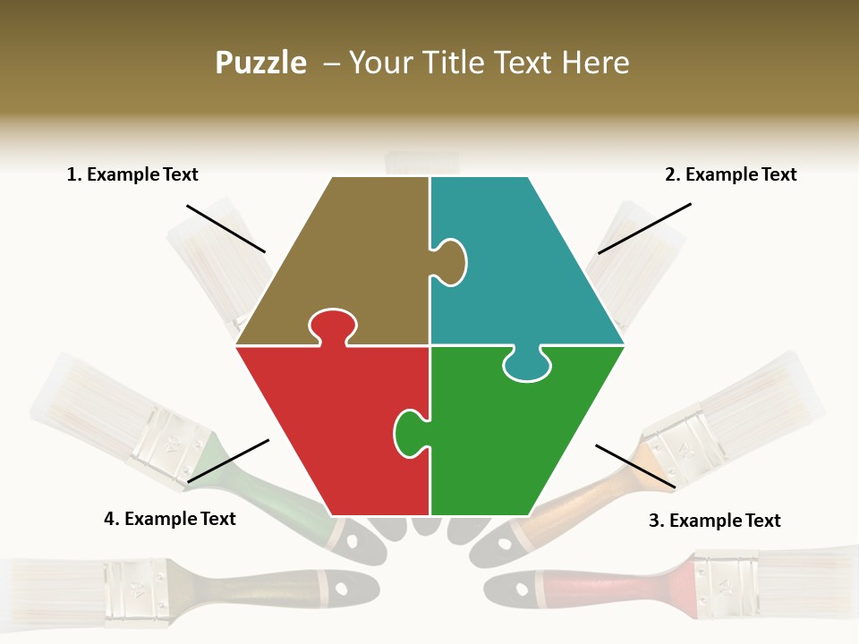 Draw Paintbrush Multicolored PowerPoint Template