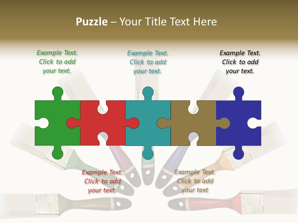 Draw Paintbrush Multicolored PowerPoint Template