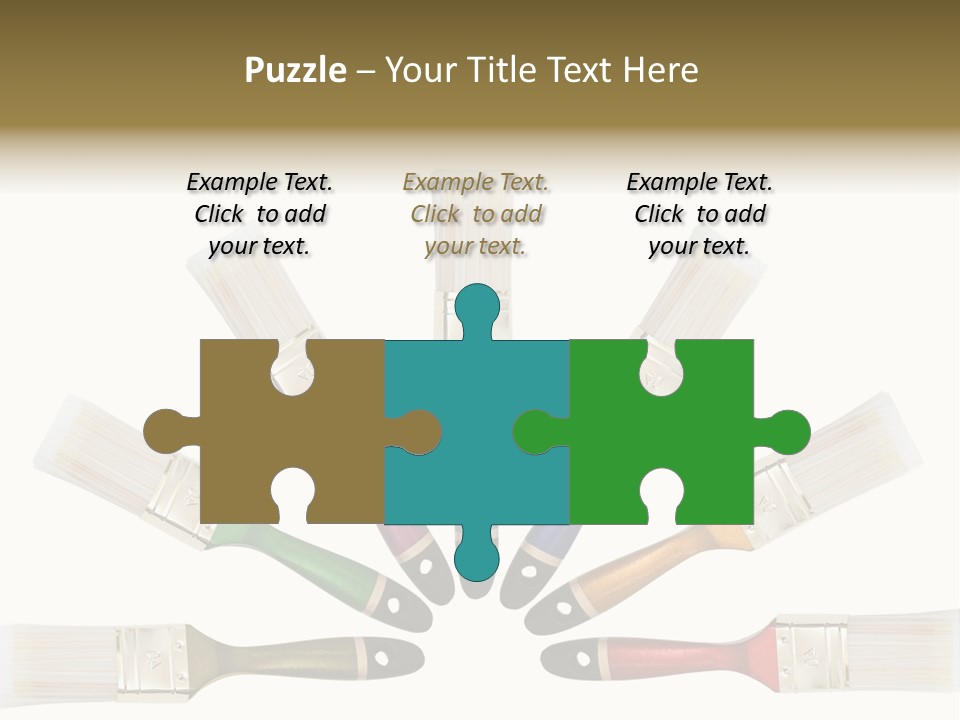 Draw Paintbrush Multicolored PowerPoint Template