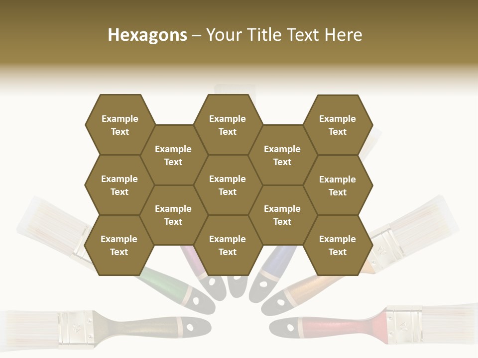 Draw Paintbrush Multicolored PowerPoint Template