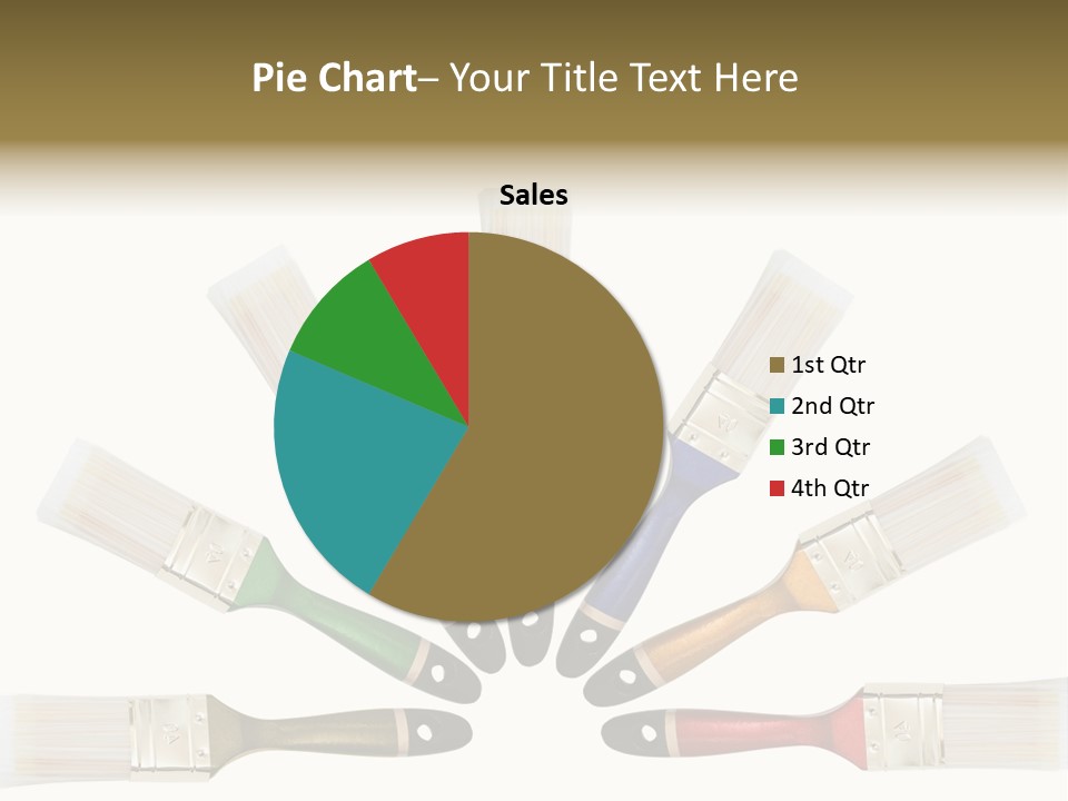 Draw Paintbrush Multicolored PowerPoint Template