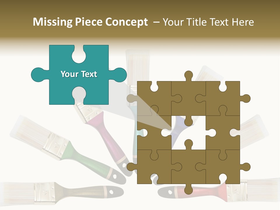 Draw Paintbrush Multicolored PowerPoint Template