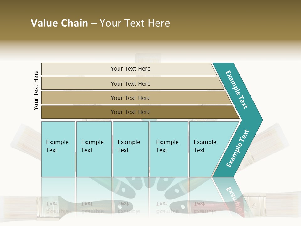 Draw Paintbrush Multicolored PowerPoint Template