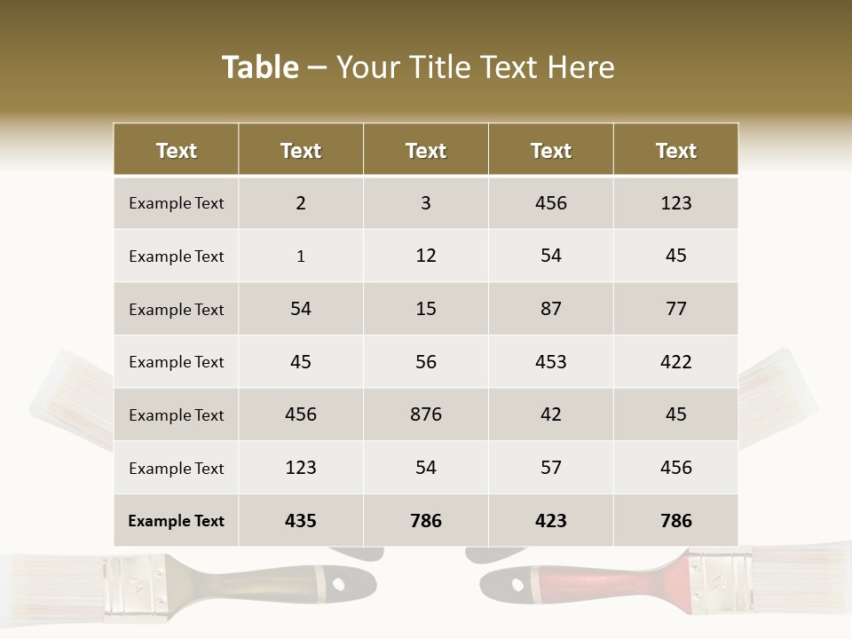 Draw Paintbrush Multicolored PowerPoint Template