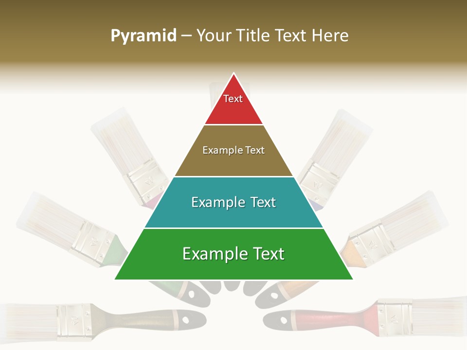 Draw Paintbrush Multicolored PowerPoint Template
