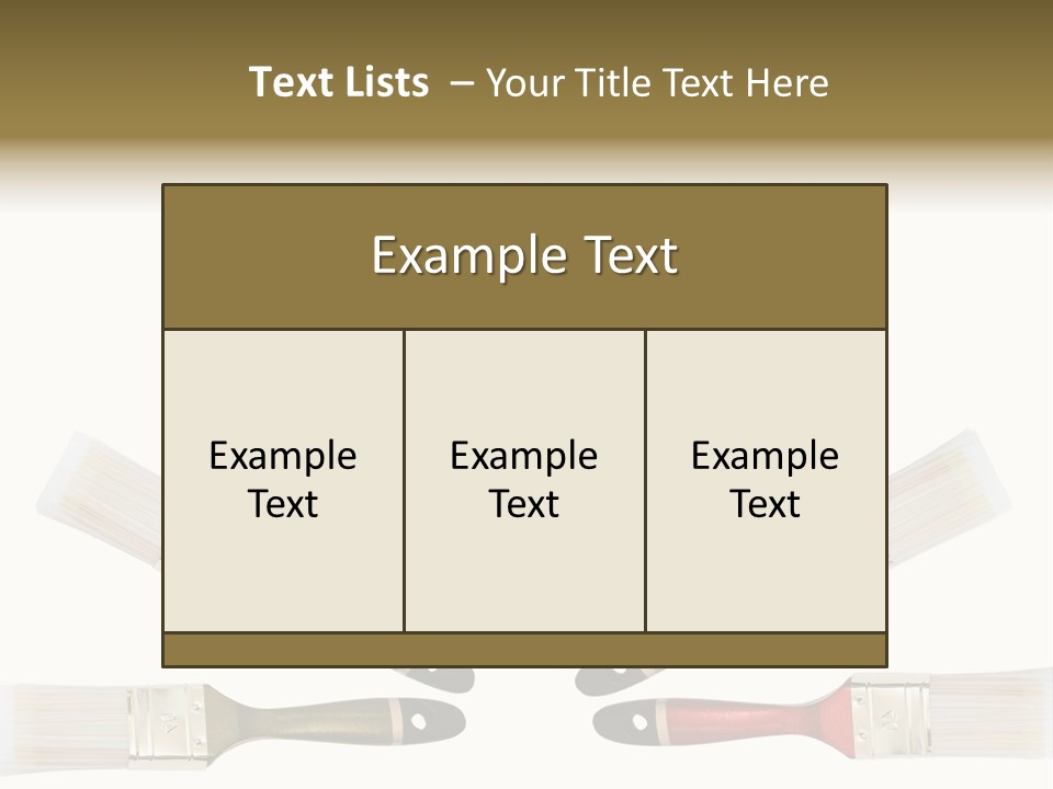 Draw Paintbrush Multicolored PowerPoint Template