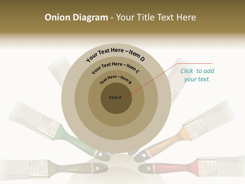 Draw Paintbrush Multicolored PowerPoint Template