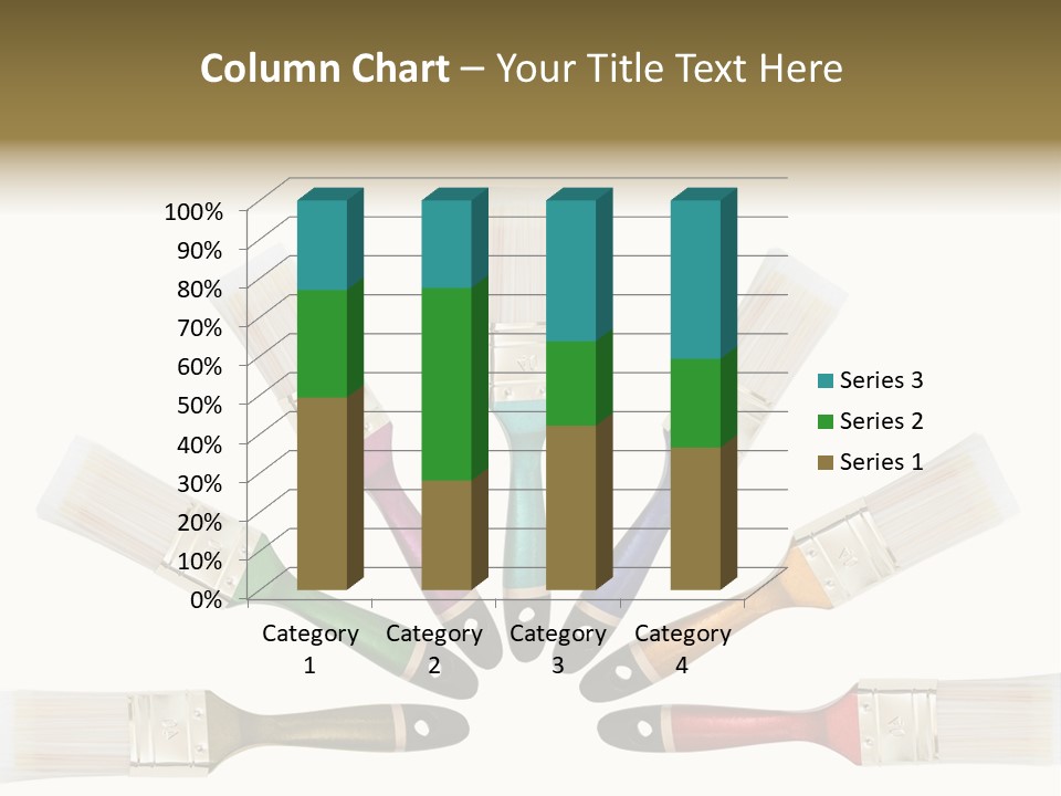 Draw Paintbrush Multicolored PowerPoint Template