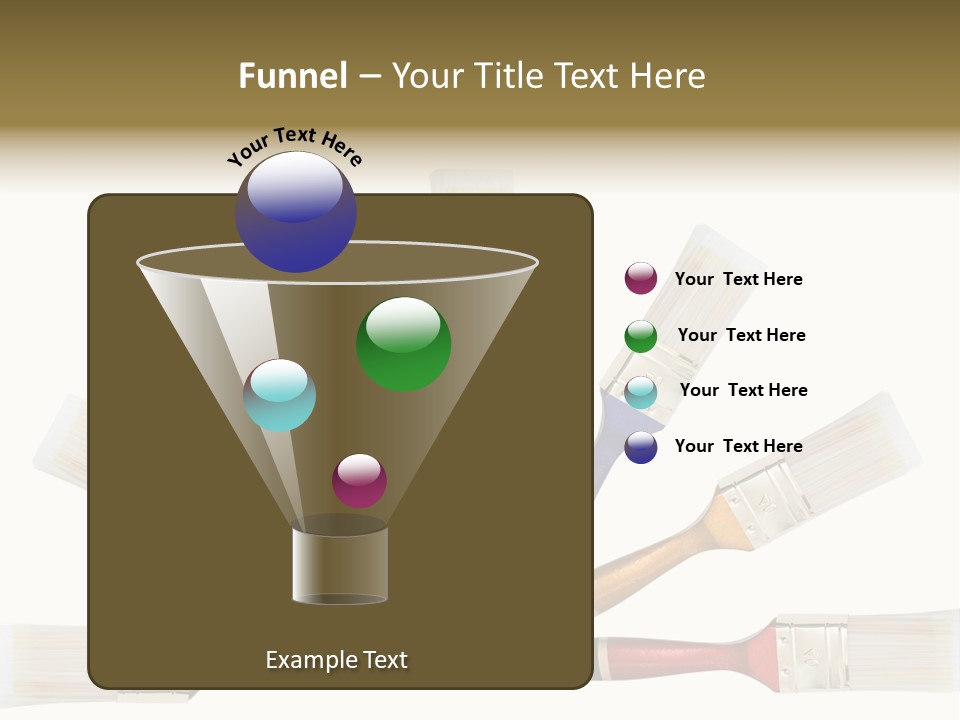 Draw Paintbrush Multicolored PowerPoint Template
