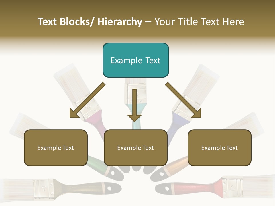 Draw Paintbrush Multicolored PowerPoint Template