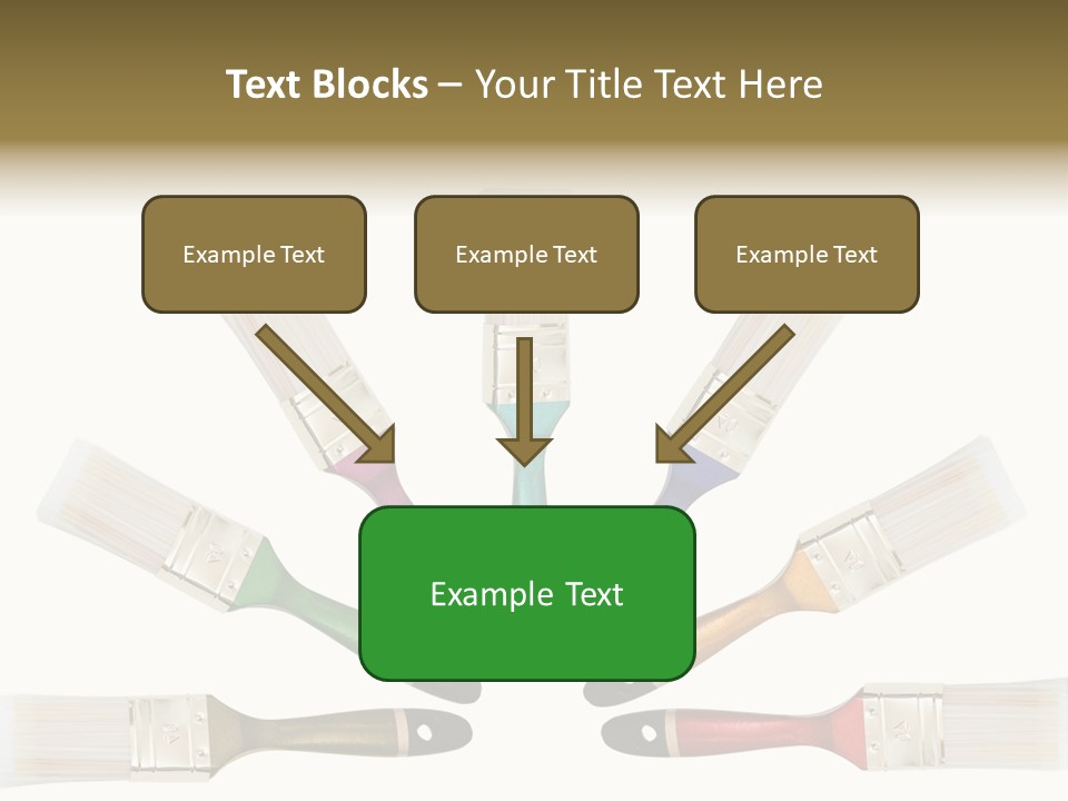Draw Paintbrush Multicolored PowerPoint Template